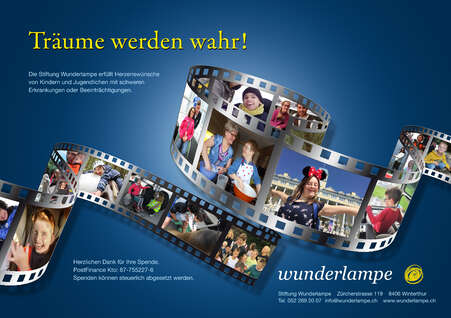 Flyer quer - Stiftung Wunderlampe