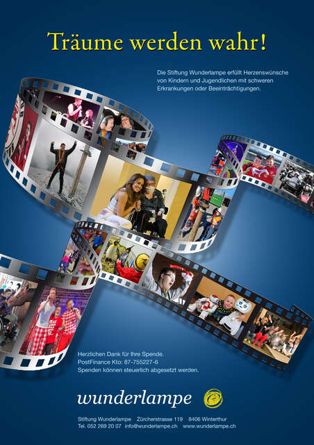 Flyer quer - Stiftung Wunderlampe