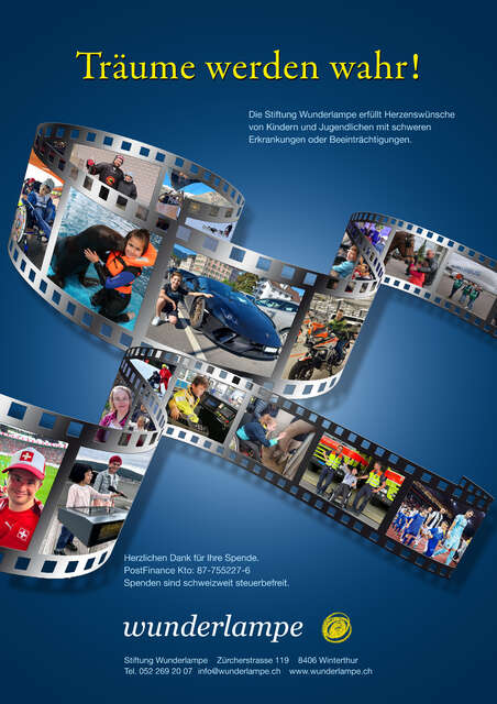 Flyer quer - Stiftung Wunderlampe