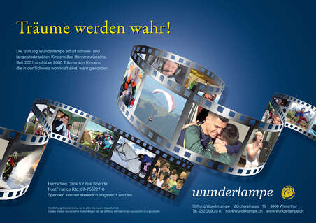 Flyer quer - Stiftung Wunderlampe