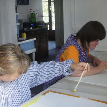 TG (F) Stiftung Wunderlampe_Insieme Luzern_Malatelier_Flower Power_2